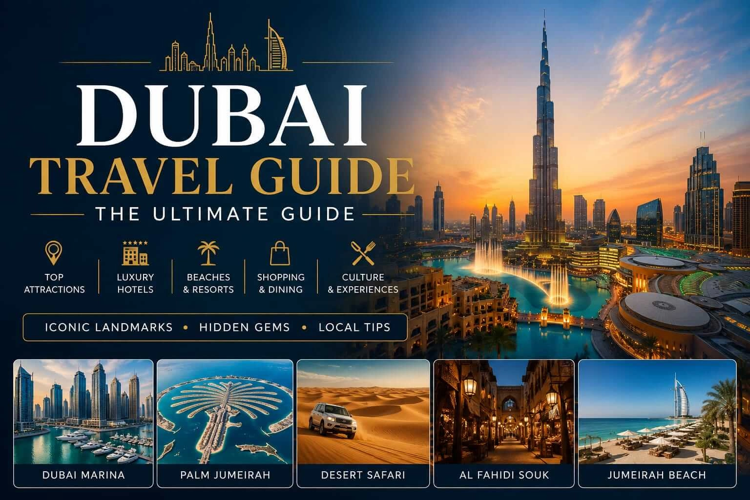Dubai Travel Guide: The Complete Guide to Attractions, Beaches, Nightlife, Food and the Best Experiences in the City
