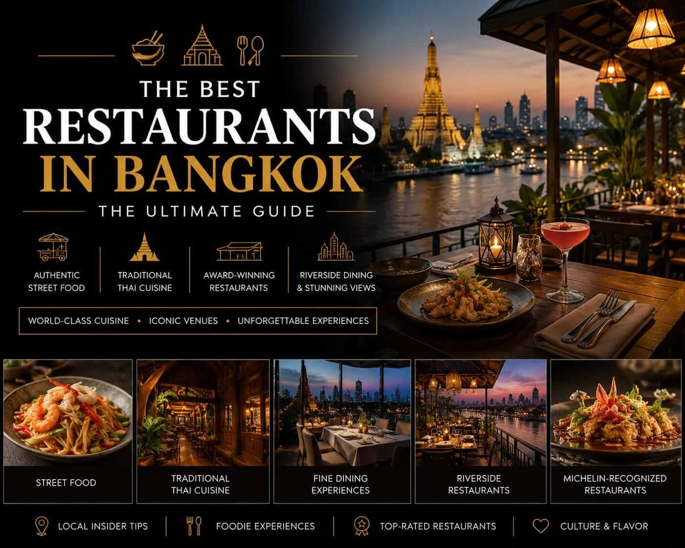 Best Restaurants in Bangkok: The Definitive Guide to Fine Dining, Authentic Thai Cuisine and Iconic Rooftop Experiences