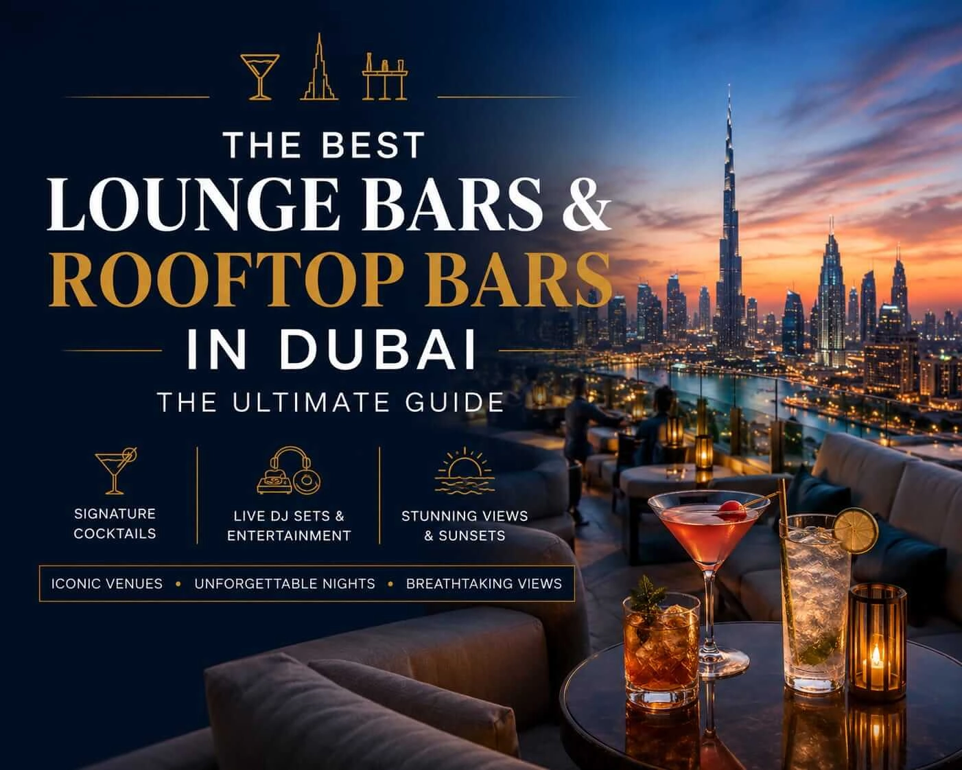 Best Rooftop Bars and Lounges in Dubai: The Definitive Guide to Skyline Views, Cocktails and Sunset Terraces