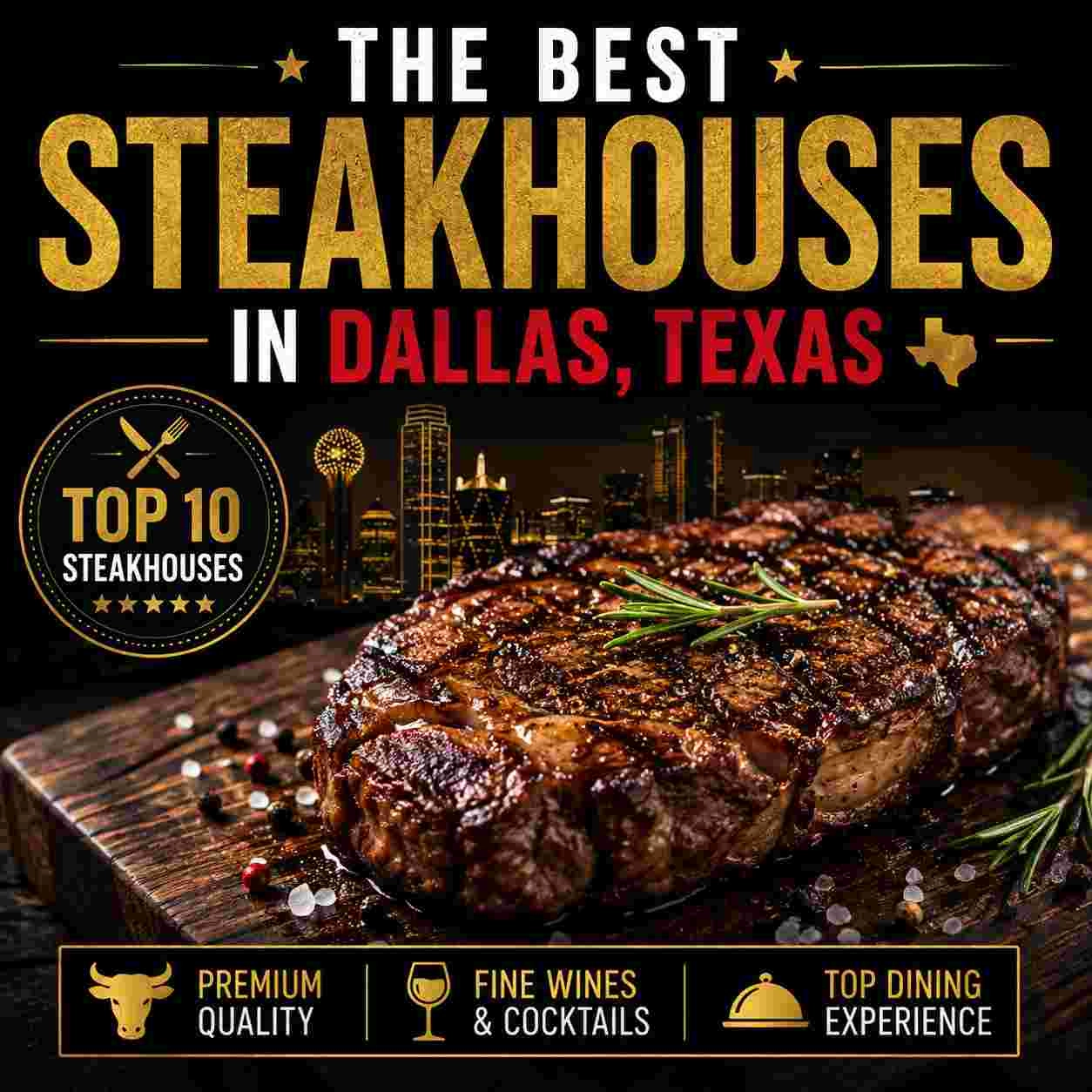The 10 Best Steakhouses in Dallas: Complete Insider Guide